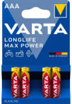 VARTA AAA mikro LR03 Longlife Max Power 4 db/csomag, Varta