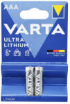 VARTA AAA mikro LR03 Industrial 2 db/csomag, Varta Ultra Lithium - vegyesbolt