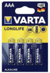 VARTA AAA mikro LR03 Longlife 4 db/csomag, Varta