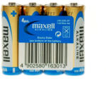 Maxell Elem AA ceruza LR6 zsugorfóliás alkaline 4 db/csomag, Maxell