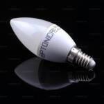 OPTONICA LED gyertya égő E14 (5.5W/450 Lumen/6000 Kelvin/180°) 1 év gar (SP1425)