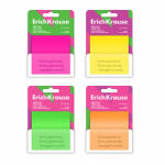 ErichKrause Notes adeziv plastic Sticky Neon 75×75 -50 foi Asortate