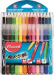 Maped Set creioane coloriaj Maped Color'peps (15 creioane colorate Color'peps + 12 carioci Color'peps jungle)