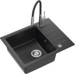 Quadron Peter mosogató csapteleppel fekete/acél HCQP6250CZK_3922505BSBL (HCQP6250CZK3922505BSBL)