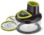 Tefal Mini tocator Tefal K1390114, Bol de 1.2 L, 2 discuri otel inoxidabil, Blocare sigura (Negru/Verde) (K1390114) Masina de tocat manual