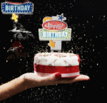 SuckUK Светеща Украса за Торта - Happy Birthday