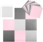 Pepita Big Size Premium Sponge Puzzle 180x180cm (9pcs 60x60cm) - roz-gri (JHE60-4)
