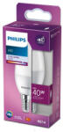 Philips LED gyertyakörte E14 B35 4.9W = 40W 470lm 4000K semleges matt PHILIPS (8719514309548)