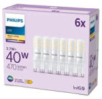 Philips 6x LED izzó G9 KAPSZULA 3.7W = 40W 470lm 2700K Meleg PHILIPS (8720169302136)