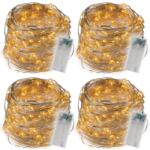  Set de 4 fire luminoase cu 40 de LED-uri, alb cald (BI11547_WW_SL4)