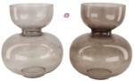 D&D Váza üveg 22, 5x22, 5x25cm szürke 2 féle (1db) (52656195)