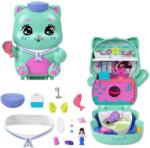 Mattel Polly Pocket, Cat, set de joaca cu mini papusa si accesorii Papusa