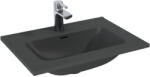 AREZZO design Skappa kerámia mosdó 60 cm csaplyukkal és túlfolyóval, matt antracit AR-146061 (AR-146061)