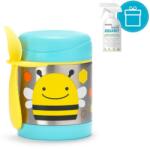 Skip Hop Zoo Hőtartó ételtermosz kanállal / villával Méhecske 325ml, 3+ + AQUAINT 500 ml (VP-F141572)