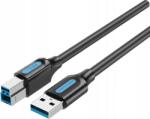 Vention Usb 3.0 férfi Usb-b férfi kábel 2M nyomtatóhoz fekete Pvc (COOBH)
