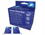  Tisztító törlőkendő Af Screen Clene Duo Dry & Wet 20 db (SCR020)