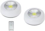 Home and Mode 2 db-os elemes öntapadós, 12 COB LED-es lámpa készlet, távirányítóval (109000260)