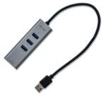 i-tec USB 3.0 Metal 3 port HUB Gigabit Ethernet (U3METALG3HUB) (25536)