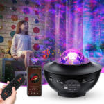  Bluetooth LED projector - Fekete - 19 cm (XKL-Q5-bigblack)