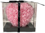  Örök Rózsaszív Díszdobozban - 15 cm - Pink (LOVE11)