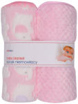 Duetbaby plüss takaró 2 db-os - Rózsaszín elefánt - manopalota