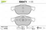 VALEO Fékbetét készlet VALEO 598471 for RENAULT (598471)