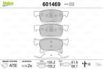 VALEO Fékbetét készlet VALEO 601469 for OPEL, VAUXHALL (601469)