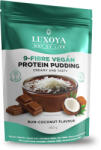 Luxoya Way of Life 9-Fiber Vegan Protein Pudding - rum-kókusz ízű rost pudingpor fehérjével - 450 g (ELUX-0002)