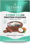 Luxoya Paris 9-Fiber Vegan Protein Pudding - rum-kókusz ízű rost pudingpor fehérjével - 45 g (ELUX-0005)