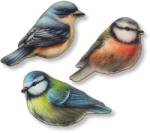  Nyomtatott dekorkarton - Színes madárkák 3db/csomag - kosarbolt