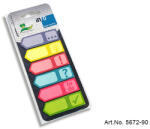 Info Notes Jelölőcímke 18x55mm, 6x25lap, piktogrammal Info Notes lila sárga, piros, kék, rózsaszín, zöld - vegyesbolt