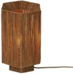 IT'S ABOUT ROMI Veioza/Lampa Eco din Rafie, Panama octogon L, maro (PANT071BR)