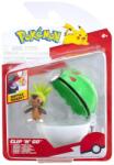 Pokémon - set 2 figurine clip n go, chespin with friend ball w19 (BPKW3641) Figurina