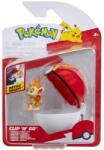 Pokémon - set 2 figurine clip n go, chimchar with repeat ball w19 (BPKW3640) Figurina