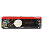 STABILO Rostirón, filctoll készlet, 1mm, M Stabilo PEN metallic 6806/8-32 6 db-os klt - vegyesbolt