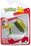 Pokémon - set 2 figurine clip n go, treecko with nest ball w19 (BPKW3639) Figurina
