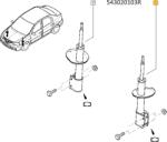 Original Renault Amortizor ORIGINAL RENAULT 54 30 201 03R (54 30 201 03R)