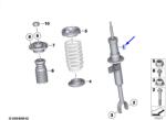 Original Bmw Amortizor fata dreapta ORIGINAL BMW 31316789362 (31 31 6 789 362)