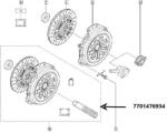 Original Renault Set ambreiaj ORIGINAL RENAULT 77 01 476 934 (77 01 476 934)