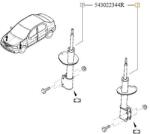 Original Renault Amortizor ORIGINAL RENAULT 54 30 223 44R (54 30 223 44R)
