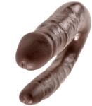 King Cock Dildo King Cock cu doua capete maro Dildo