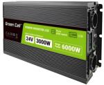 Green Cell Инвертор green cell, 24/220v, dc/ac, 3000w/6000w, чиста синусоида (gc-inv-24v-3000w-p3000lcd) - Allstore