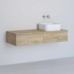 Kronenbach Cube dulap cu blat 121x48.7x23.5 cm sub chiuveta pe perete stejar KBWTKOWTL1212GH (KBWTKOWTL1212GH)