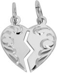 Soliter Brilio Silver Kétrészes szív medál pároknak 441 001 01 480 04-0, 90 g