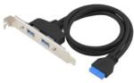 Conceptronic 2x USB-A 3.2 hátlapi kivezetés (EMRICK11B) (EMRICK11B)