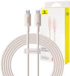 Baseus Habitat gyorstöltő kábel USB-C to USB-C 2m 100W rózsaszín