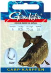 Gamakatsu Carlige legate Gamakatsu Carp LS-3320 NS Black nr. 8 0.24mm 75cm 10buc (GK.140311.8.24)