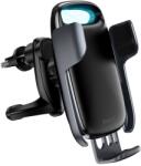 Baseus Milky Way autós 15W vezeték nélküli 15W Qi gyorstöltő automata telefon tartóval fekete (WXHW02-01)