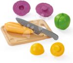 Ecoiffier Tocător de bucătărie cu legume 100% Chef Écoiffier cu cuțit de tăiat 6 piese de la 18 luni (ECO10970) Bucatarie copii