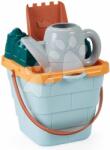 Ecoiffier Set găleată cu stropitoare Castel Sand Castle Beach Écoiffier 16 cm cu lopată și forme de nisip de la 18 luni (ECO659)